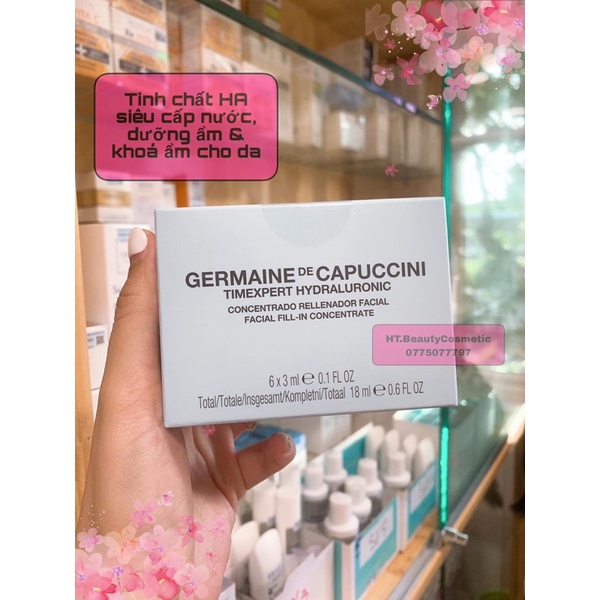 Tinh chất HA siêu cấp nước, dưỡng ẩm & khoá ẩm cho da Hyaluronic Force Germaine De Capuccini