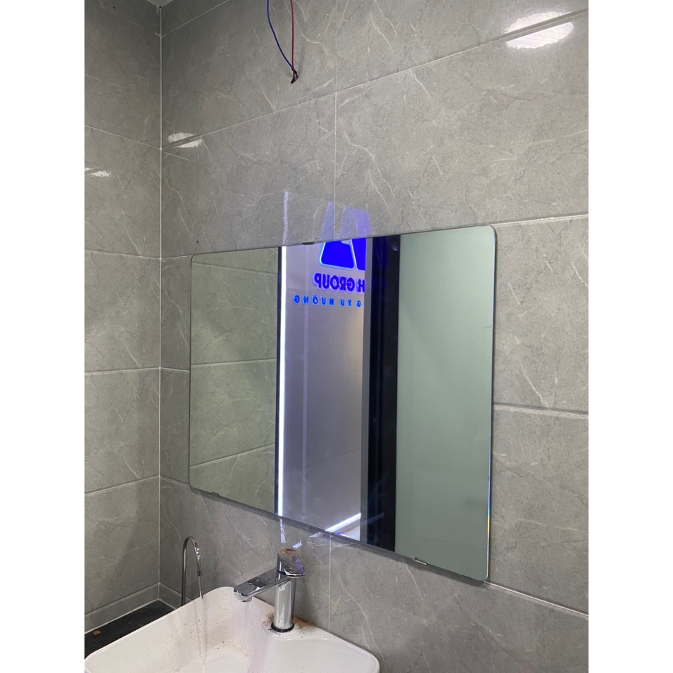 Gương nhà tắm không viền bo,Đã bao gồm phụ kiện lắp - SLHome