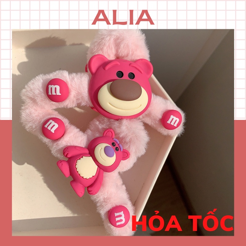 Kẹp Tóc Phối Lông Gấu Lớn Thời Trang Hàn Quốc Dành Cho Nữ