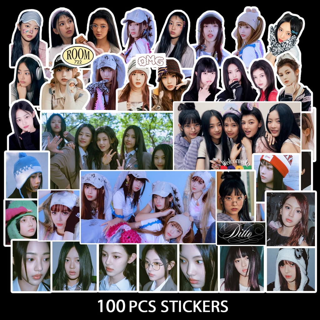 Newjeans Album OMG Sticker HANNI DANIELLE Phone Luggage Tag Diy Sticker