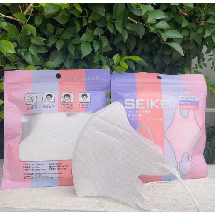 Hot Trend 2023 - Thùng 100 chiếc khẩu trang 5D SEIKO Nhật Bản