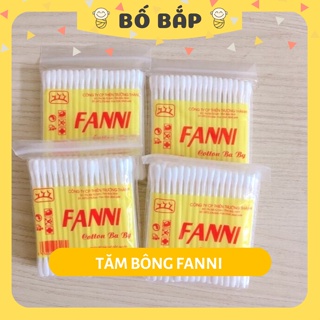 Tăm Bông Fanni 1 GÓI Bông Ngoáy Tai, Vệ Sinh An Toàn Cho Bé - Bố Bắp Store