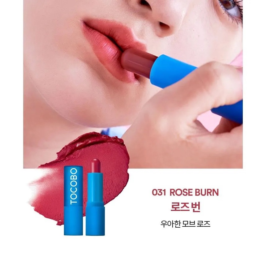 Bộ son dưỡng thuần chay có màu Tocobo Powder Cream/Glass Tinted/Vitamin Nourishing Lip Balm 3.5g