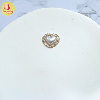 Set 5c Charm đính đá mạ kim dùng làm phu kiện tóc, cài áo, phụ kiện may mặc, kẹ tóc