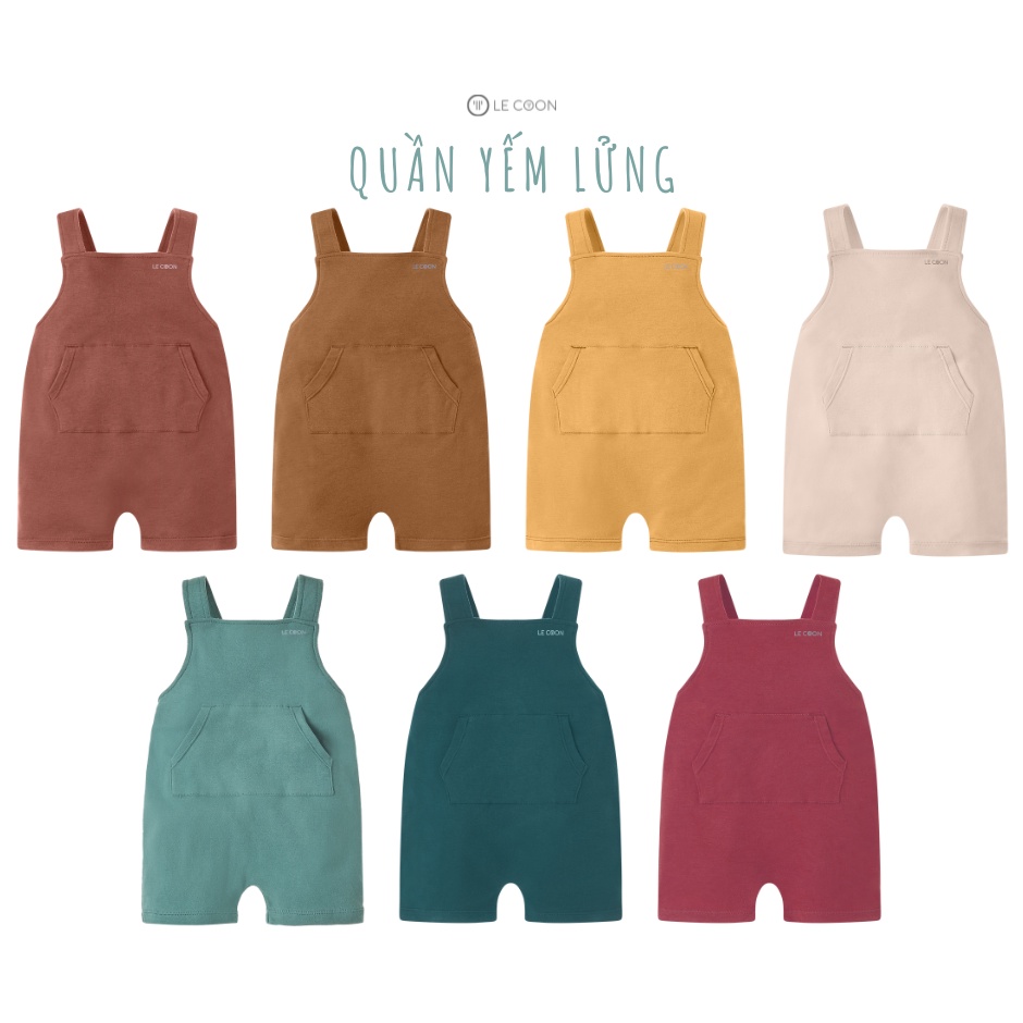 LE COON | Quần Yếm Lửng | COMFY | 3 tháng-3 tuổi