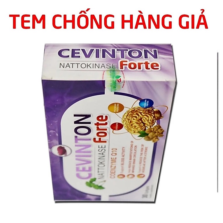 Bổ Não Cevinton nattokinase Forter Giúp Hỗ Trợ Tăng Cường Tuần Hoàn Máu Não,Giảm Thiểu Năng Tuần Hoàn Não, Tai Biến Mạch