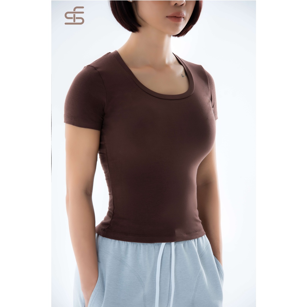 Áo thun thể thao nữ sofit Essential Tshirt thoáng khí mát mẻ nhiều màu SEY