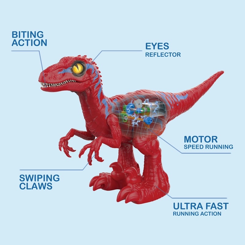Đồ chơi khủng long Robo Alive Raptor dùng pin đi được hàng Mỹ