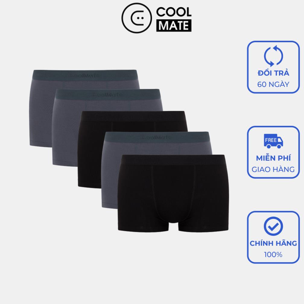 Combo 5 quần lót trunk modal gỗ sồi mềm mại thoải mái - thương hiệu Coolmate sale