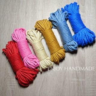 10m Dây thừng 3mm macrame cotton 3 xoắn
