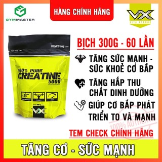 Vitaxtrong Creatine Monohydrate Tăng Sức Mạnh, Sức Khoẻ Cơ Bắp, Giúp Tăng Cơ, Tăng Hấp Thu Chất Dinh Dưỡng 300g 60 lần