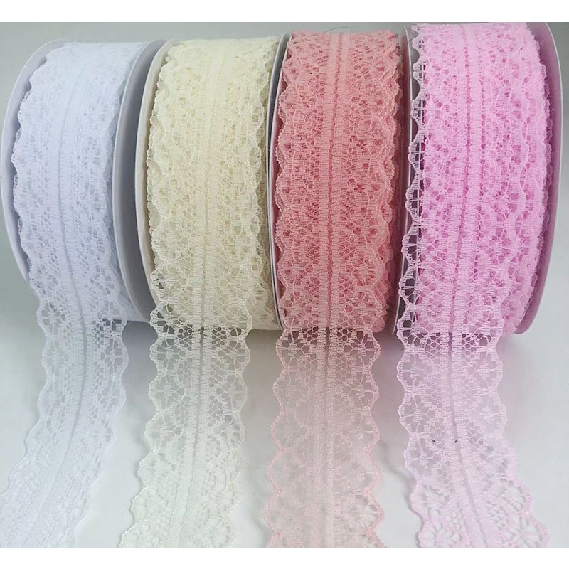 Ruy băng ❤️ren họa tiết bo tròn❤️ 3cm gói hoa, gói quà, buộc nơ siêu xinh