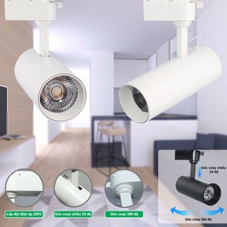Combo 3 Đèn Led rọi ray ống bơ 3W HL Studio (tặng thanh ray 1 mét)