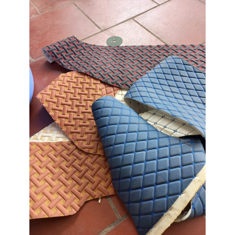 1kg vụn da 5D, 6D lộn xộn dùng để làm đồ handmade: túi da, túi xách.....