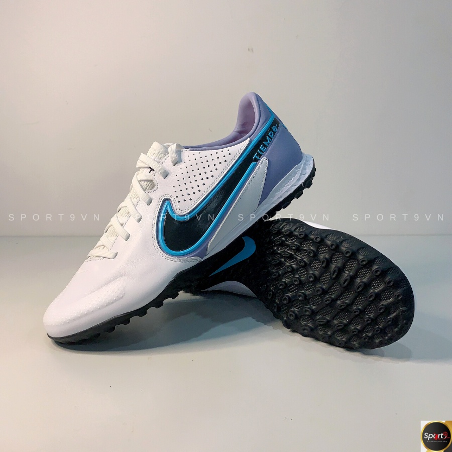 Giày đá bóng Nike Tiempo Legend 9 Pro TF Blast - Trắng/Xanh - DA1192-146