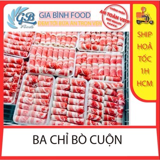 Ba chỉ bò cuộn mỹ khay 500gr