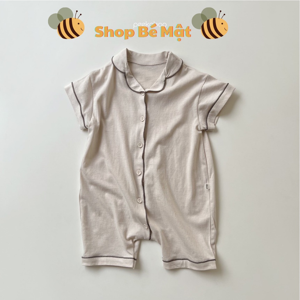 Bộ ngủ mặc nhà liền quần pyjama Peekaboo cho bé trai và bé gái 80-120cm mặc mùa hè 2023 MM3123