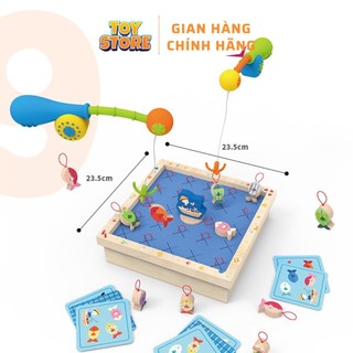 Đồ chơi giỏ câu cá gỗ bằng nam châm rèn luyện khả năng khéo léo và tập trung toystore FUDAER
