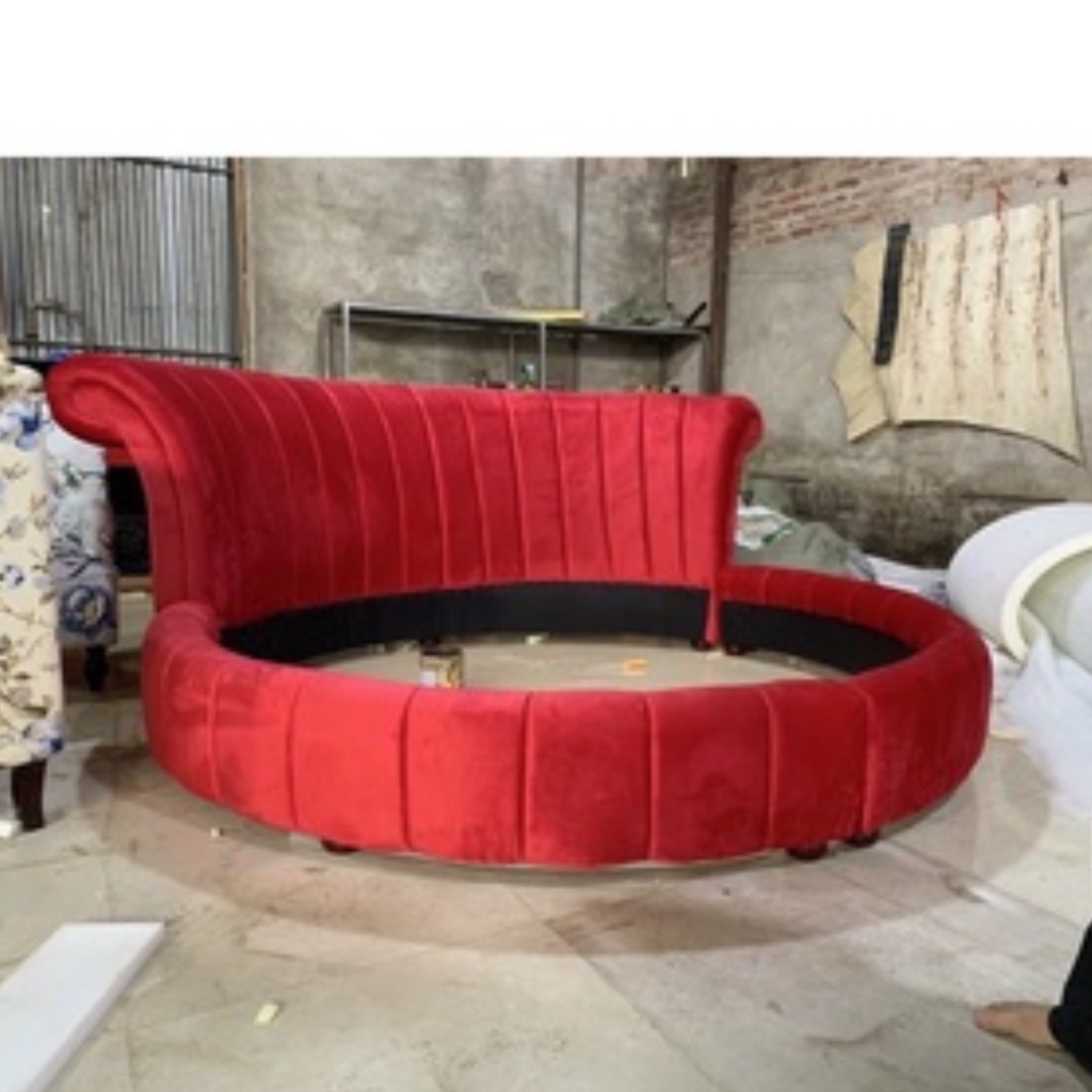 Giường ngủ tròn bọc nệm MINHUY, Giường tròn thiết kế hoàng gia phong cách Châu Âu sang trọng và hiện đại khung gỗ bh 1 n | BigBuy360 - bigbuy360.vn