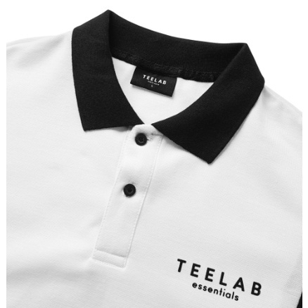 Áo Polo Teelab Phối Line Trắng ,Polo Local brand nam nữ