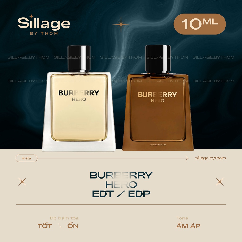 B U R B E R R Y BURBERRY HERO EDT EDP | Mẫu thử nước hoa dành cho nam