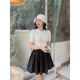 Áo Thun Croptop Tay Ngắn Trơn EIGHTYK
