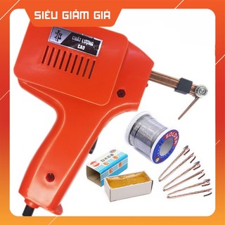 Mỏ hàn xung thịnh lượt 220v-100w - tặng 01 thiếc ok, 01 hộp nhựa thông, 03 mũi hàn xung