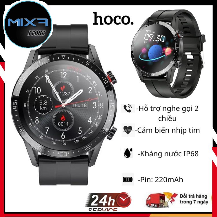 "CHÍNH HÃNG" Đồng Hồ Thông Minh Hoco Y2 pro Cảm Ứng-Kết Nối Bluetooth,Hỗ Trợ Nghe Gọi,Theo Dõi Nhịp Tim,Chống Nước