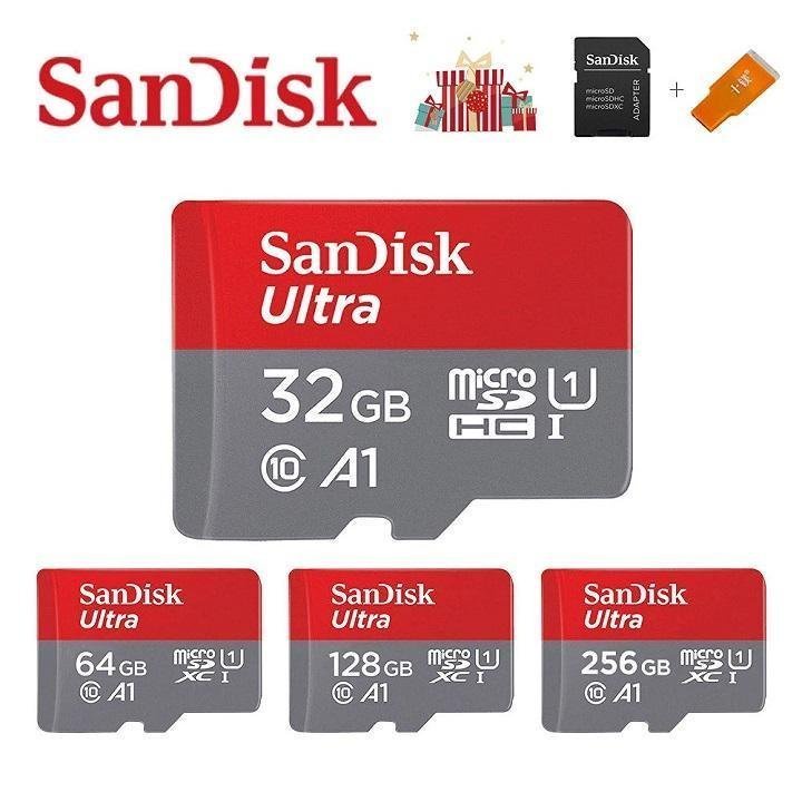 Thẻ nhớ điện thoại máy ảnh Sandisk MicroSD 32GB Tốc Độ Class 10 - Bh 1 tháng tặng kèm đầu đọc thẻ