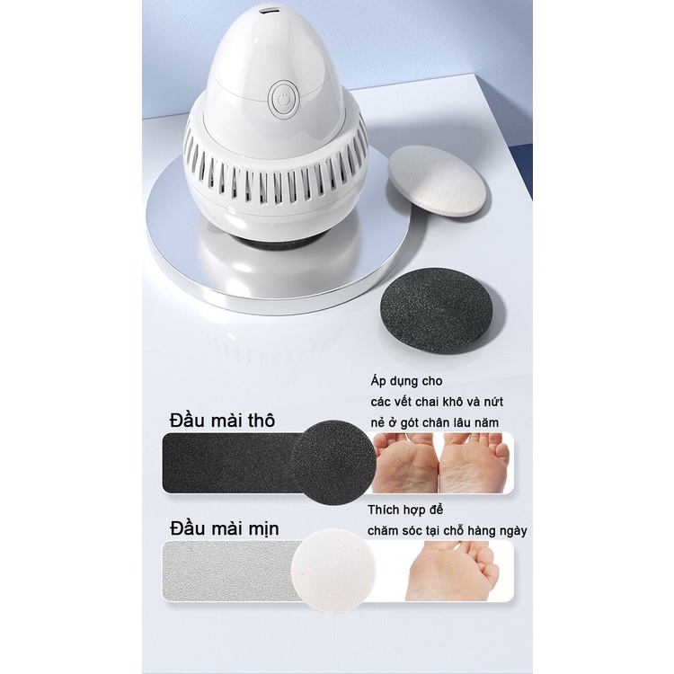 🏡2023 phong cách mới nhất🏡máy chà gót chân Tẩy tế bào chết Tẩy vết chai Với hai đầu mài Với chức năng hút