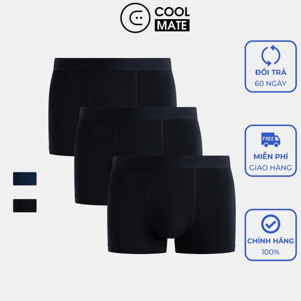Combo 3 quần lót nam Trunk Tencel mềm mại thấm hút tốt - thương hiệu Coolmate