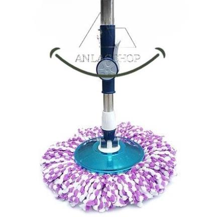 Cây lau nhà 360 độ inox lớn SHOP AN LAC - mâm inox nhập khẩu 100%