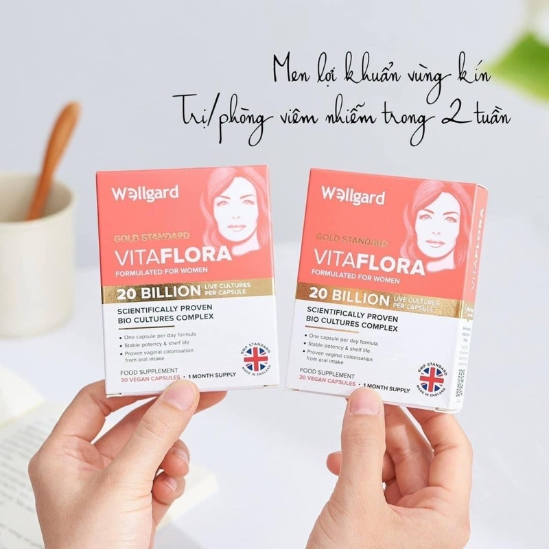 Vitaflora Men vi sinh phụ khoa 20 tỉ lợi khuẩn