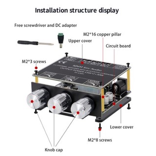 Mạch khuếch đại âm thanh xy-e30h 2.1 kênh 2x15w+1x30w bluetooth 5.0