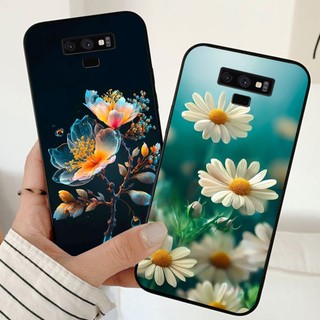 Ốp lưng Samsung note 9 / ss note 9 plus in nhám hình hoa cỏ