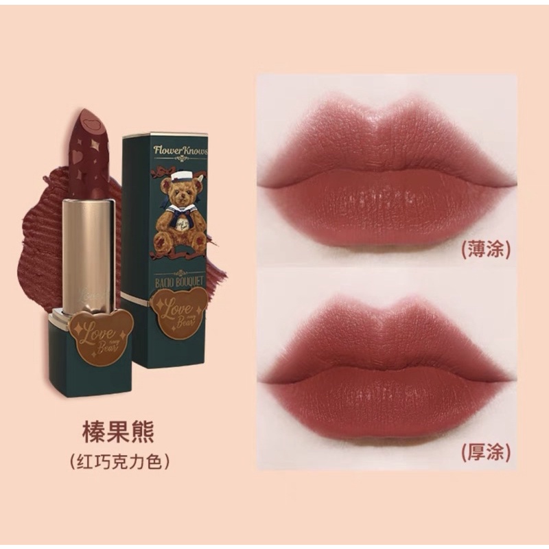 Son Flower Knows Love Bear Satin/Mattle lipstick