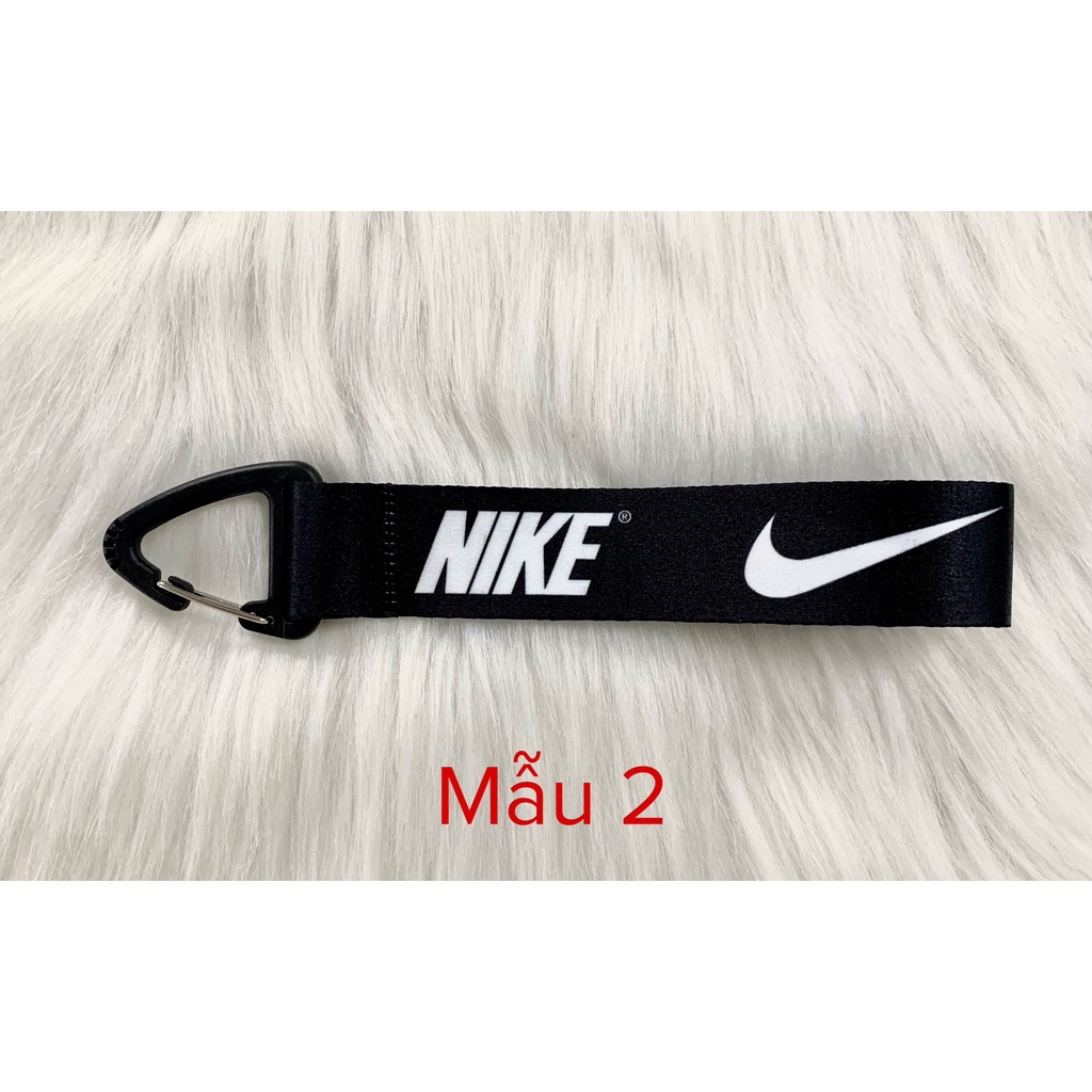 Dây móc khóa in logo Thương Hiệu 2.5cm móc tam giác, Dây Sneaker/ Dây đeo phụ kiện