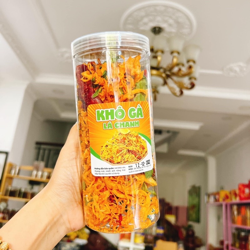 Khô Gà Lá Chanh Đặc biệt 500gr gà sấy khô ngon - Top Shop Food Đồ Ăn Vặt