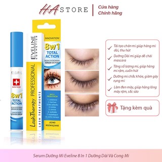 Dưỡng mi eveline 8 in 1 dưỡng dài và cong mi