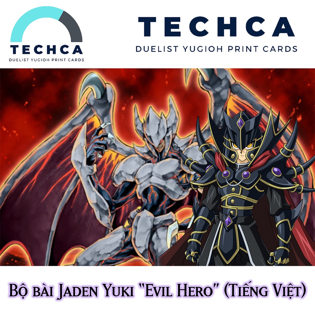 Bài In Tiếng Việt - Bộ bài Yugioh - Jaden Yuki Evil Hero Deck