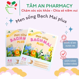 [Mẫu mới nhất] Men sống Bạch Mai plus  - giảm táo bón, rối loạn tiêu hoá cho bé