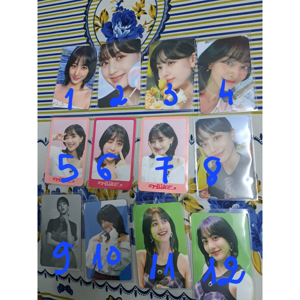 CARD BO GÓC DICON TWICE DAHYUN CHAEYOUNG JIHYO TZUYU