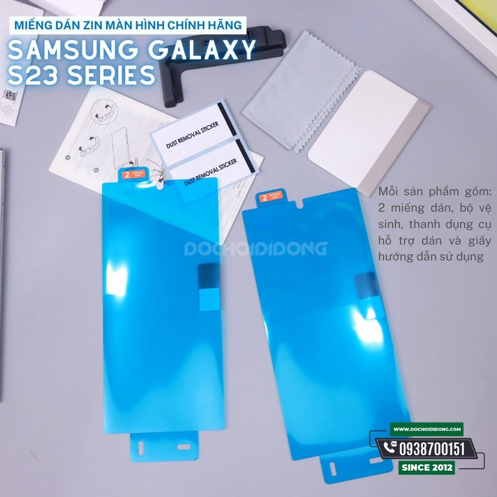 Miếng dán bảo vệ màn hình chính hãng cho Samsung Galaxy S23/S23+/S23 Ultra
