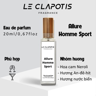 Nước Hoa Nam Allure Homme Sport chính hãng Le Clapotis 20ml thơm lâu hương