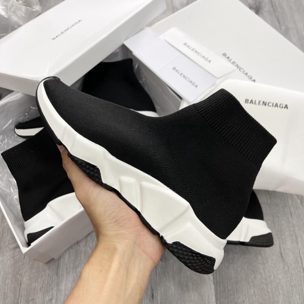 Giày Balenciaga Speed Cổ Chun, Giày Balenciaga Màu Đen Nam Nữ Thể Thao Hàng Đẹp Full Box