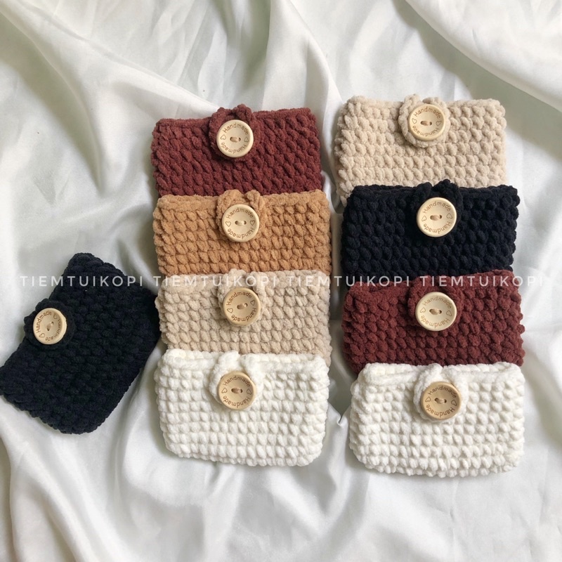 Ví len bông sữa mini