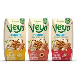 2 Lốc sữa chua uống VEYO ( lốc 3 hộp x 180ml)