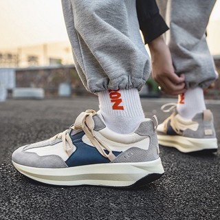 Giày sneaker phối da, phong cách trẻ trung CS270