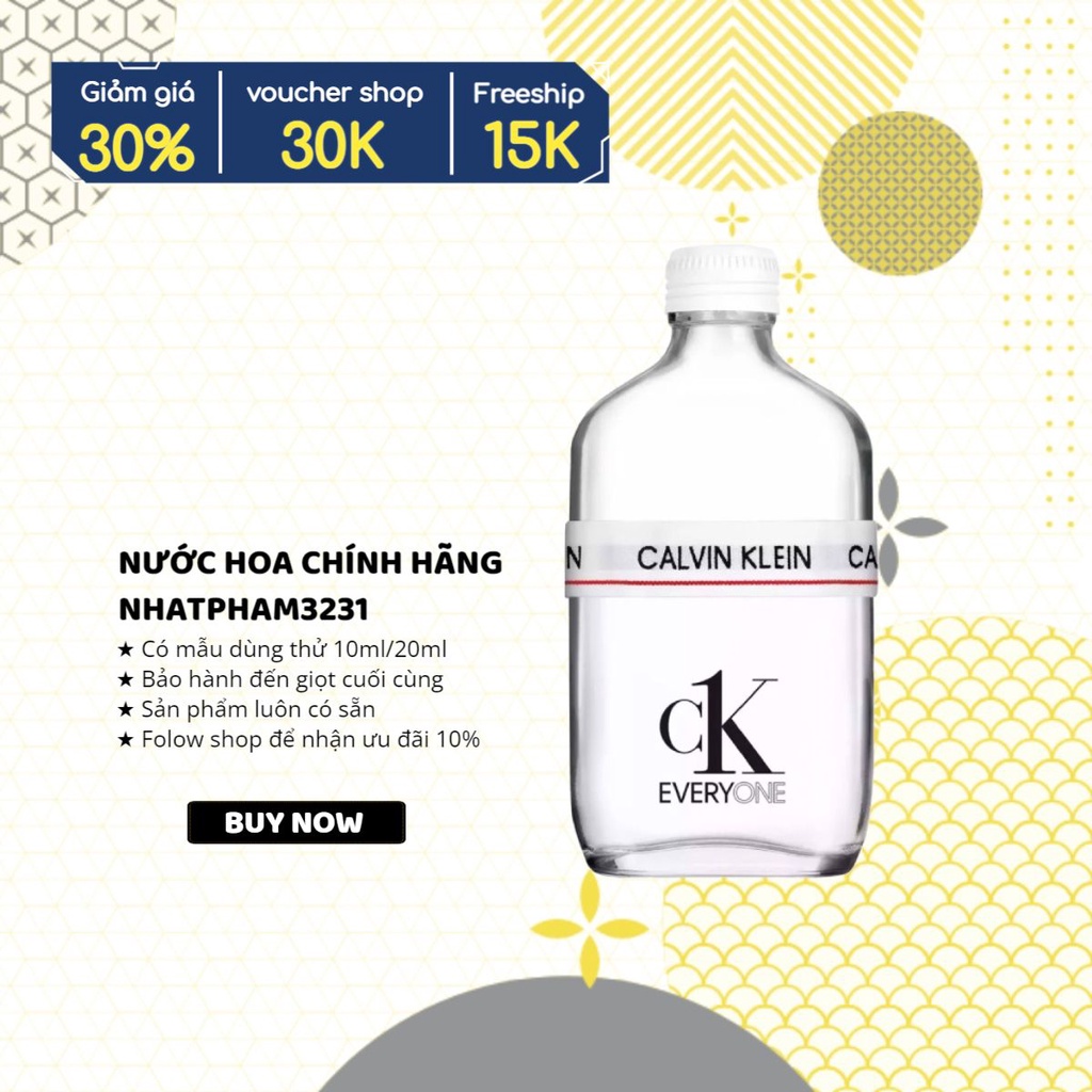 Calvin Klein CK - Everyone Nữ 10ml Chính Hãng