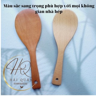 Muôi xới cơm , múc canh bằng gỗ